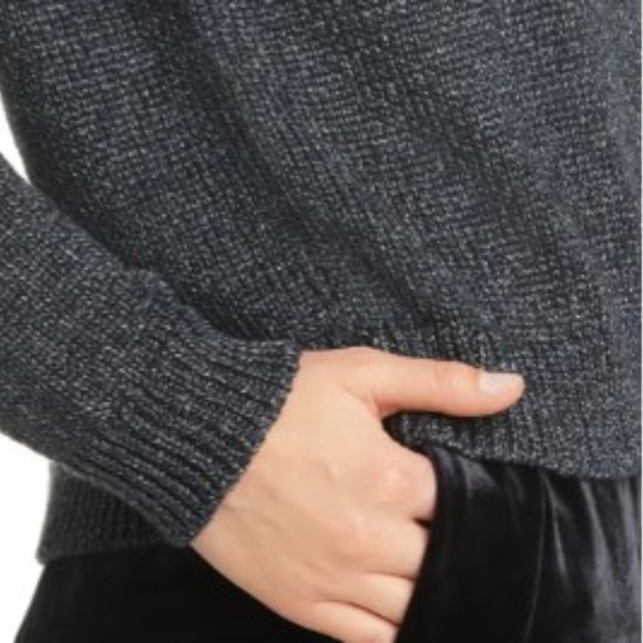 NWT Eileen Fisher Organic Linen Blend V-Neck Sweater - Picture 7 of 12